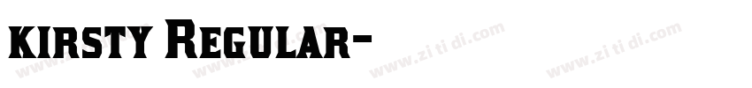 kirsty Regular字体转换